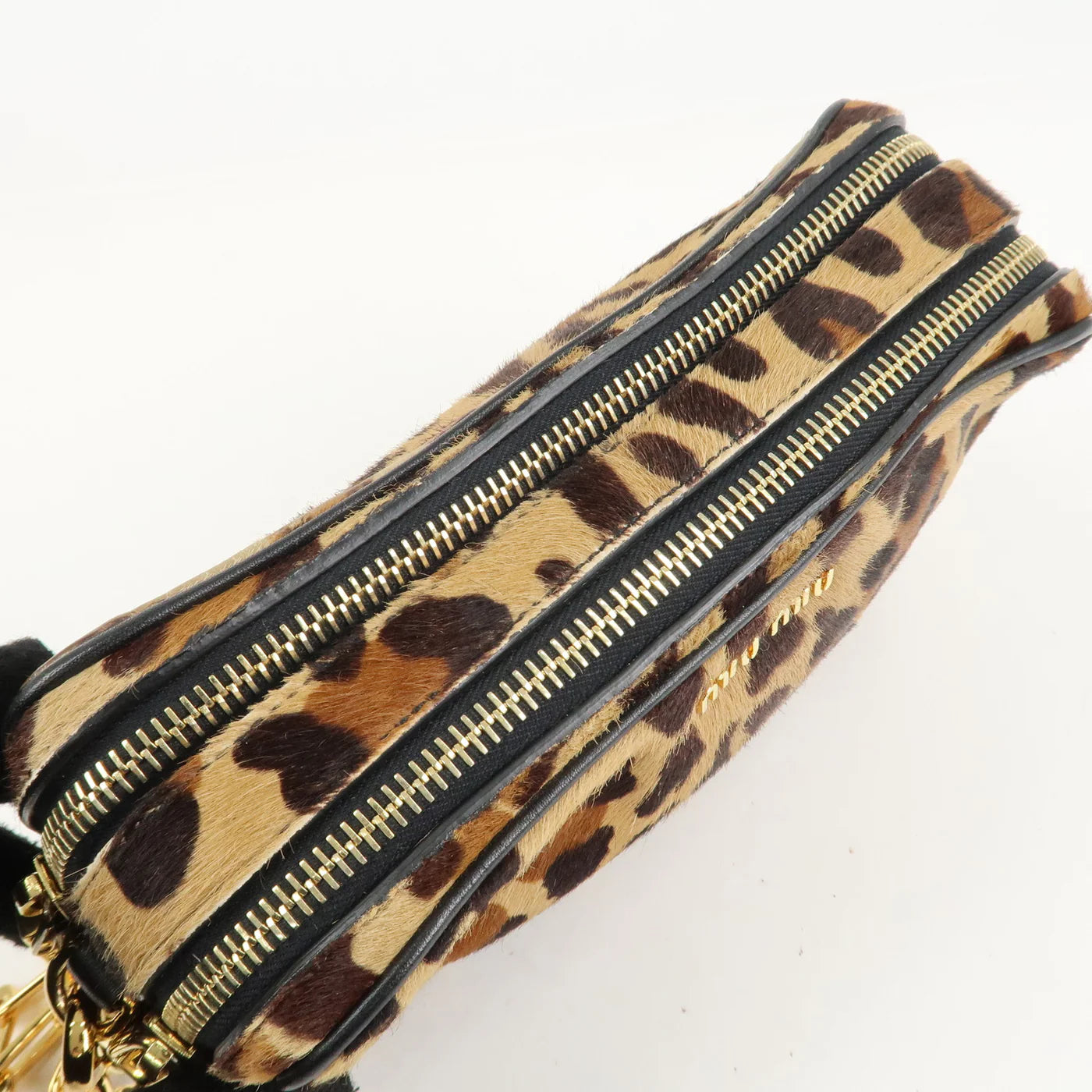 Miu Miu camera leopard