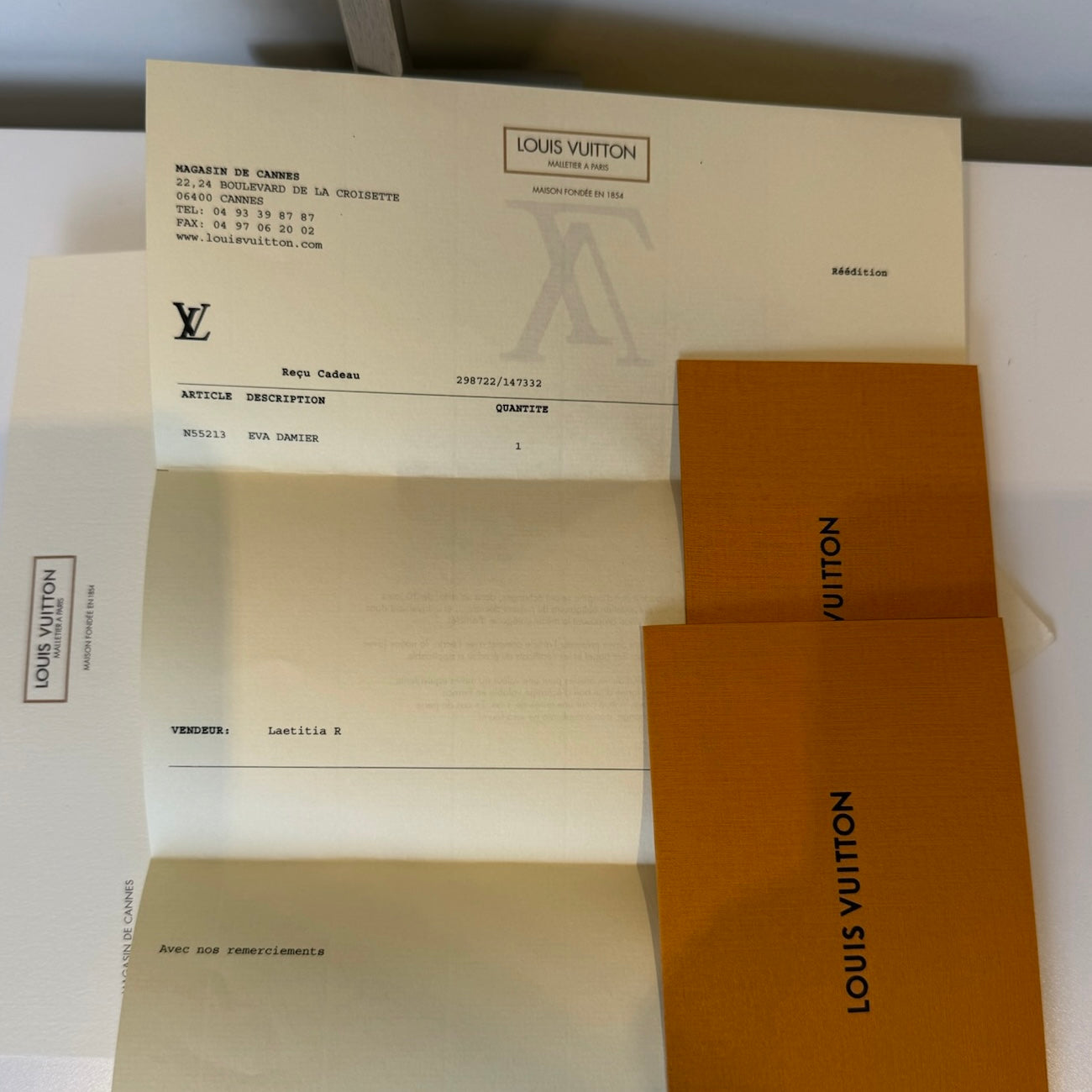 Louis Vuitton Eva Damier