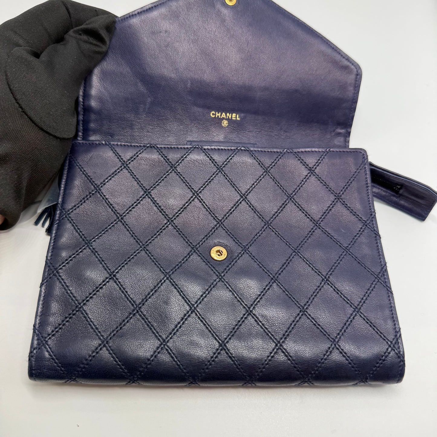 Chanel pochette bleu
