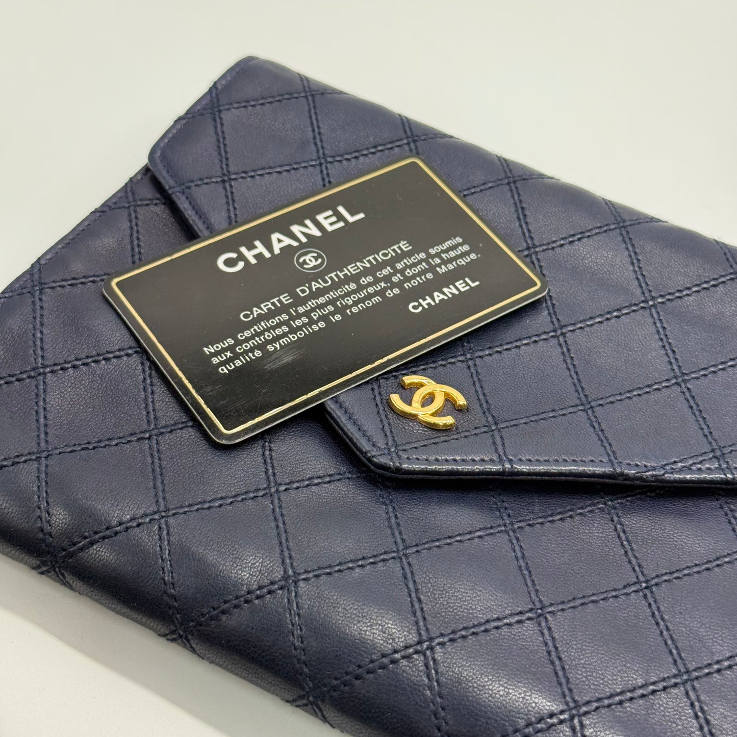 Chanel pochette bleu