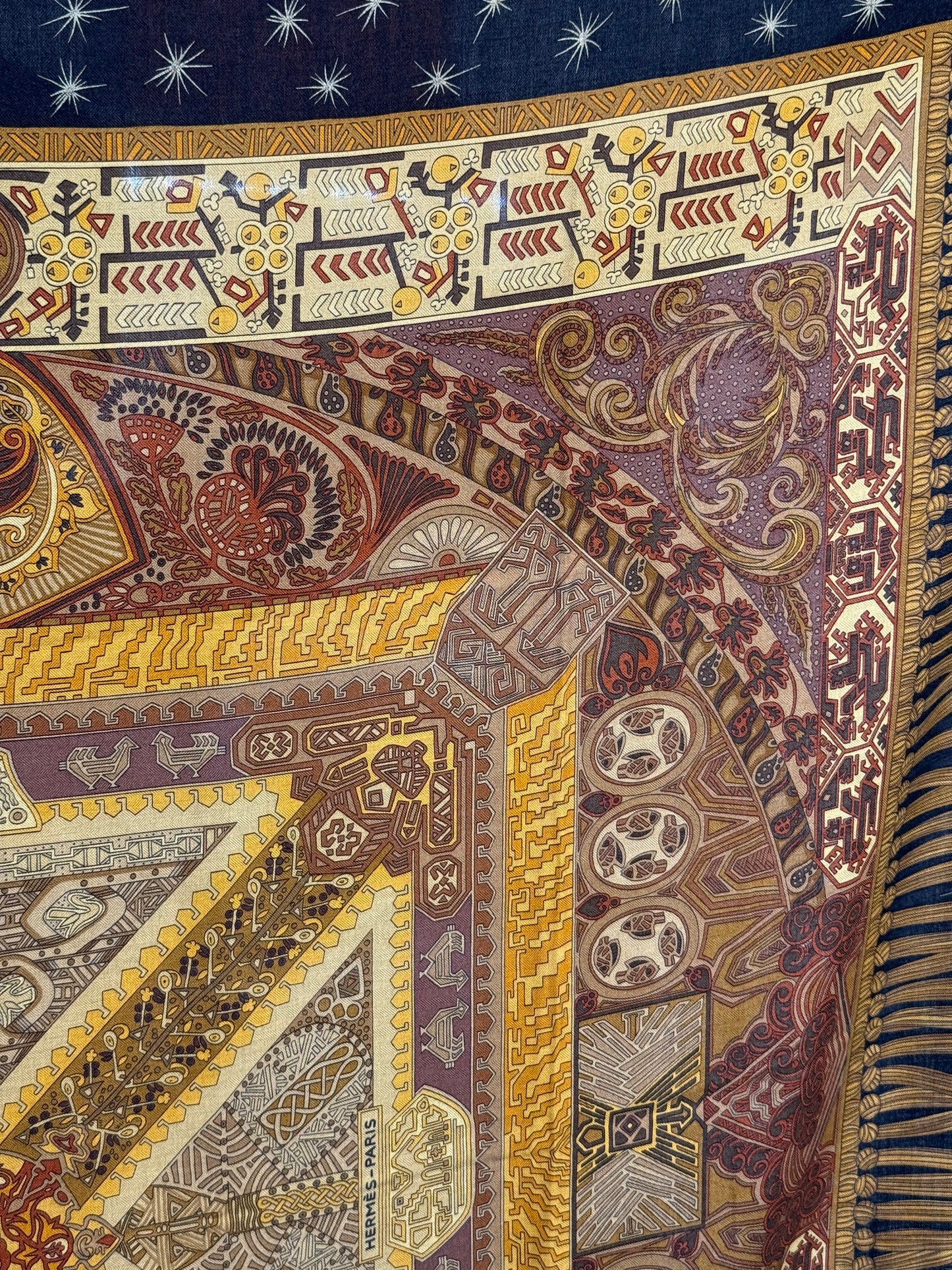 Hermès Châle « sur un tapis volant »