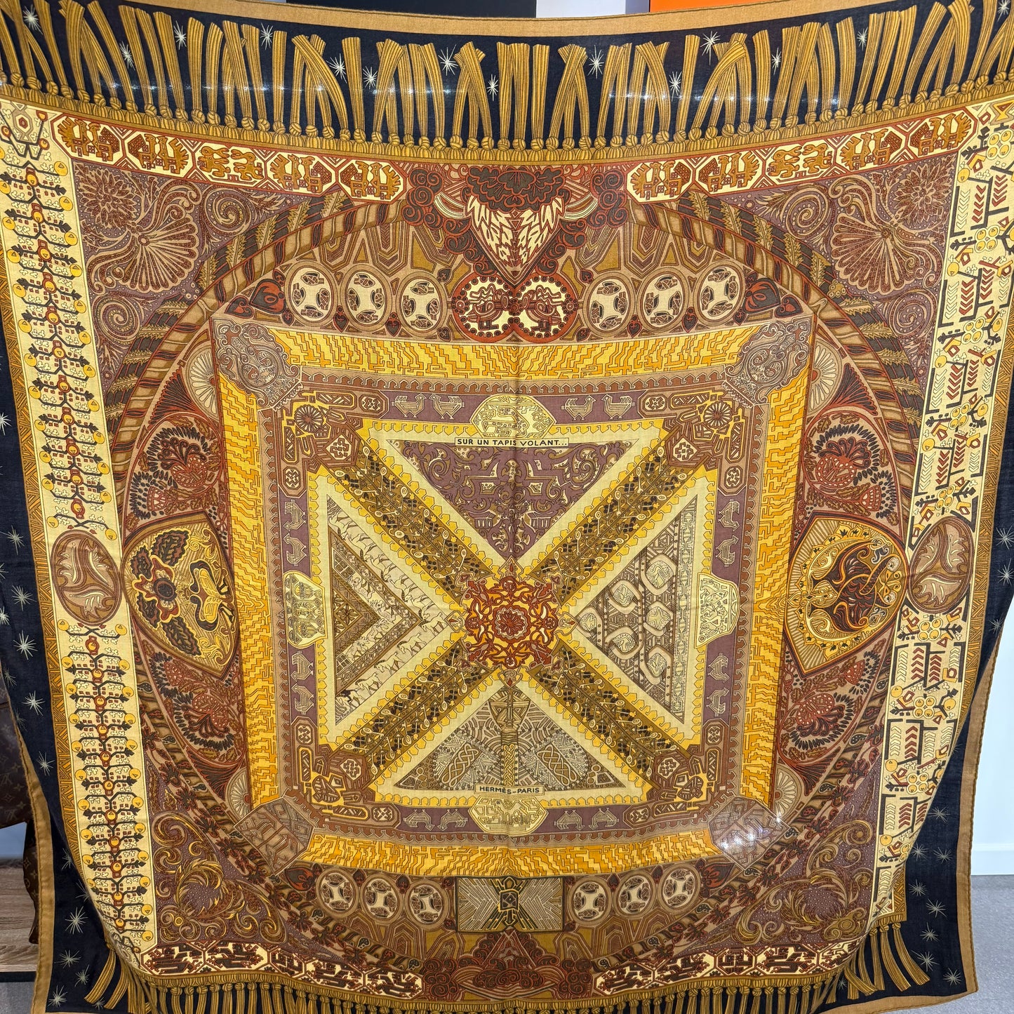 Hermès Châle « sur un tapis volant »