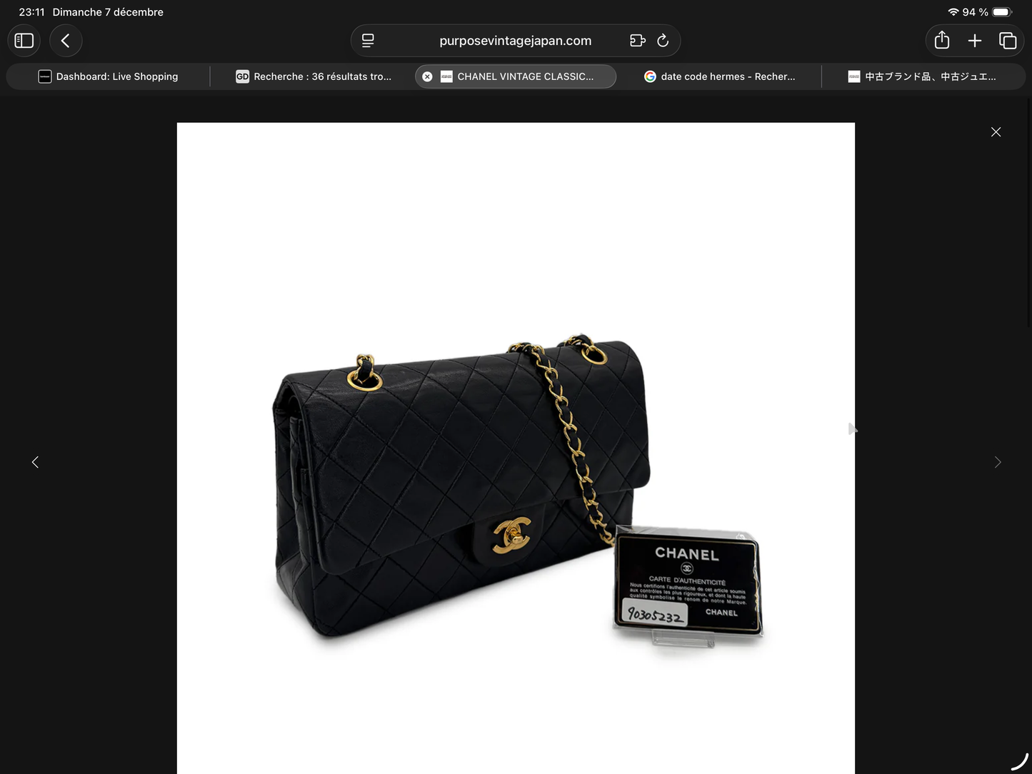 Chanel Timeless Medium A01112