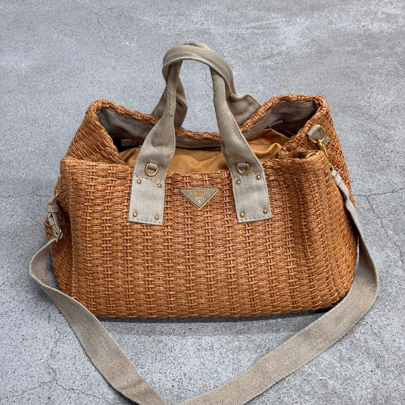 Prada Canapa Raphia