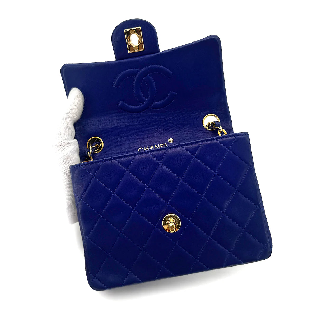 Chanel Mini Square - Navy