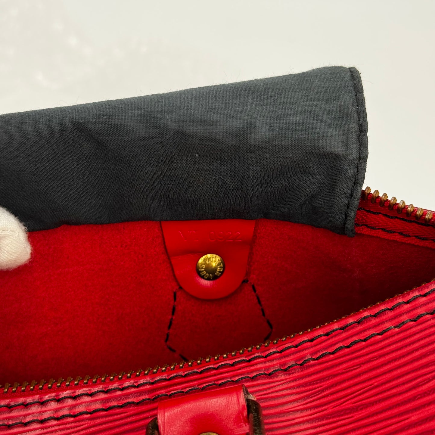 Louis Vuitton speedy 25 épi rouge