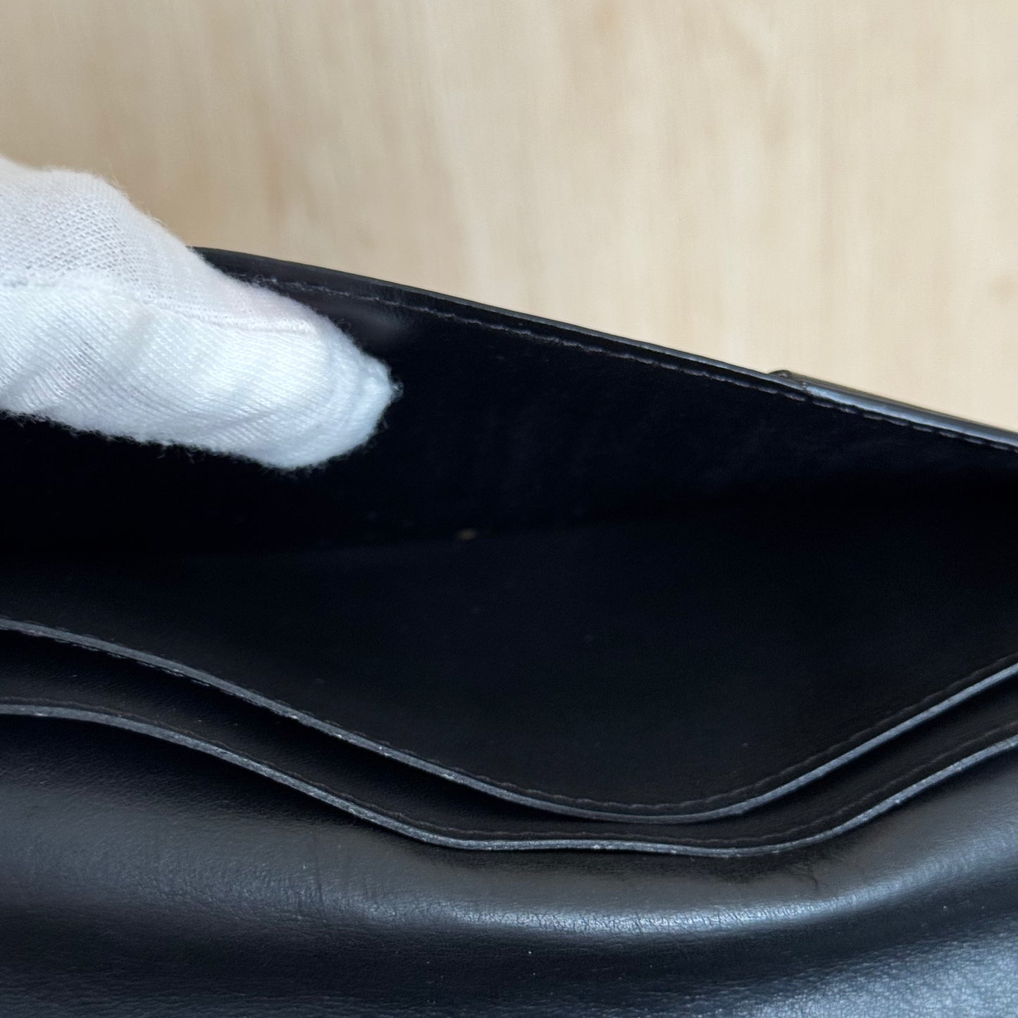 Portefeuille LV damier noir