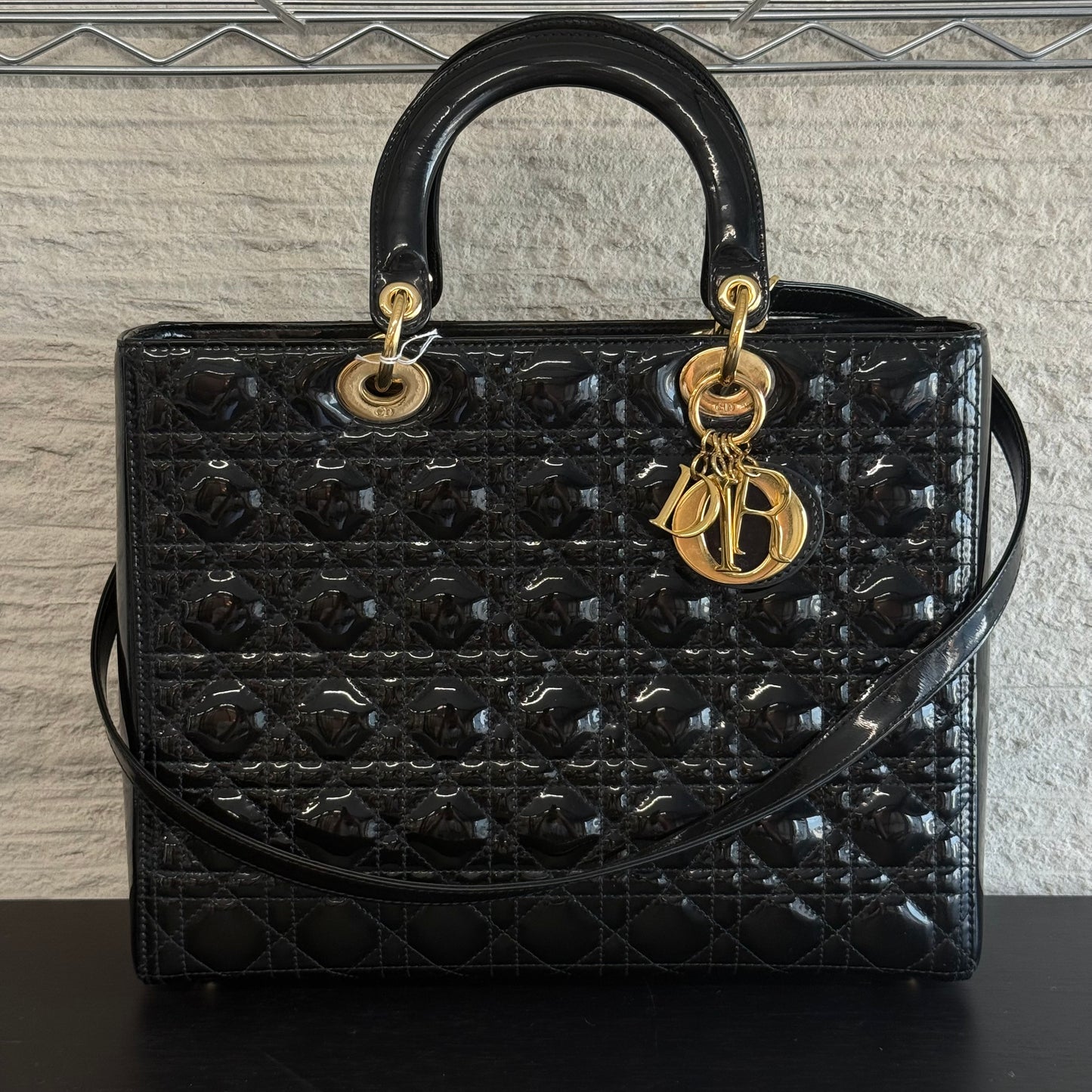 Dior Lady GM vernis noir