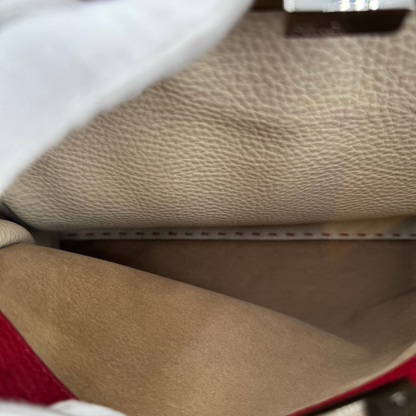 Fendi Peekaboo selleria grenat MM