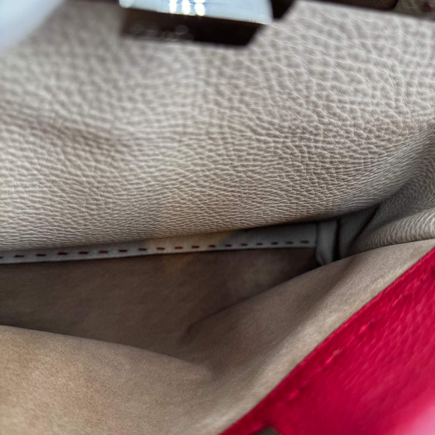Fendi Peekaboo selleria grenat MM