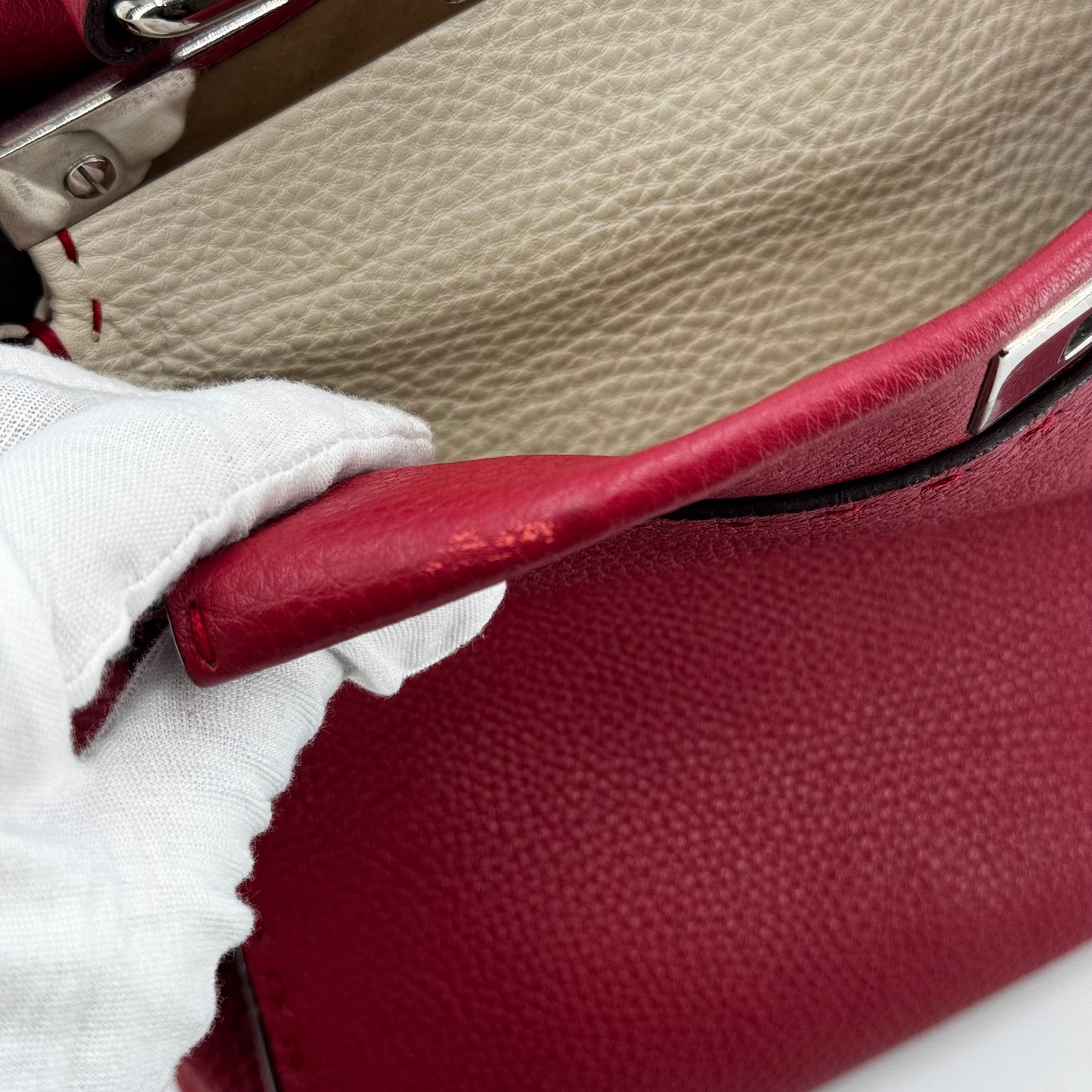 Fendi Peekaboo selleria grenat MM