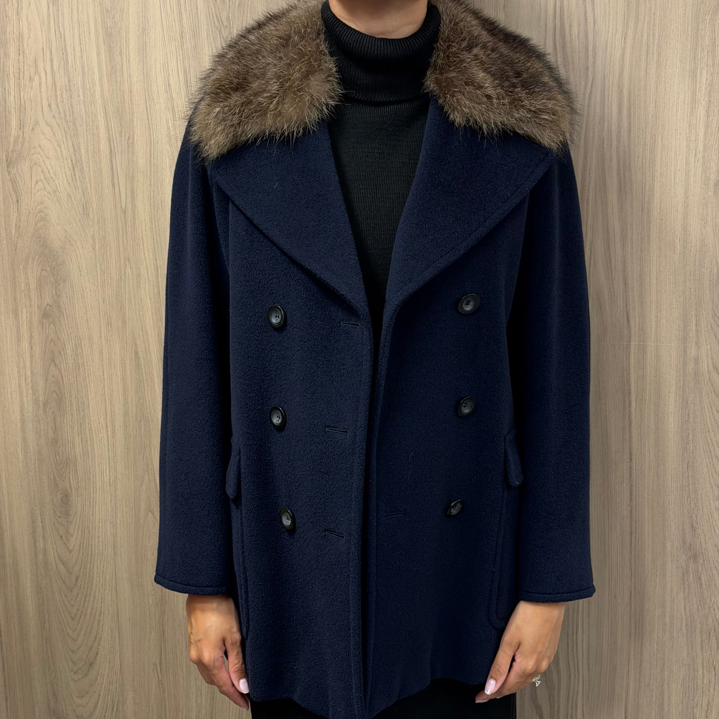 Max Mara Caban navy T36