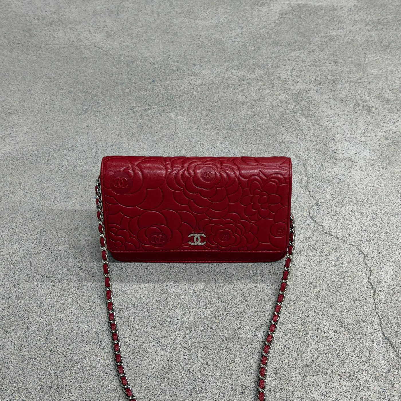 Chanel Wallet on Chain Camélia