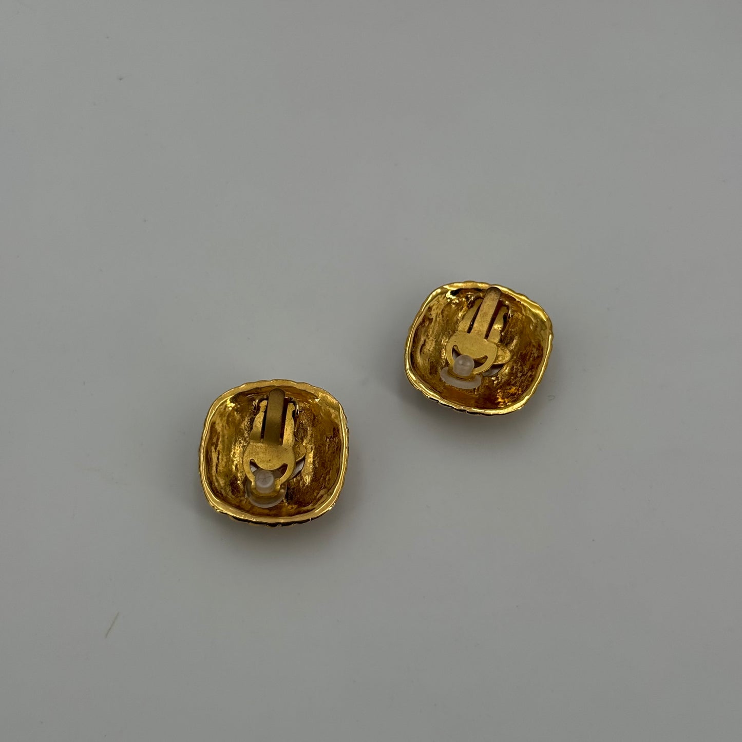 Chanel Clips d'oreilles perles