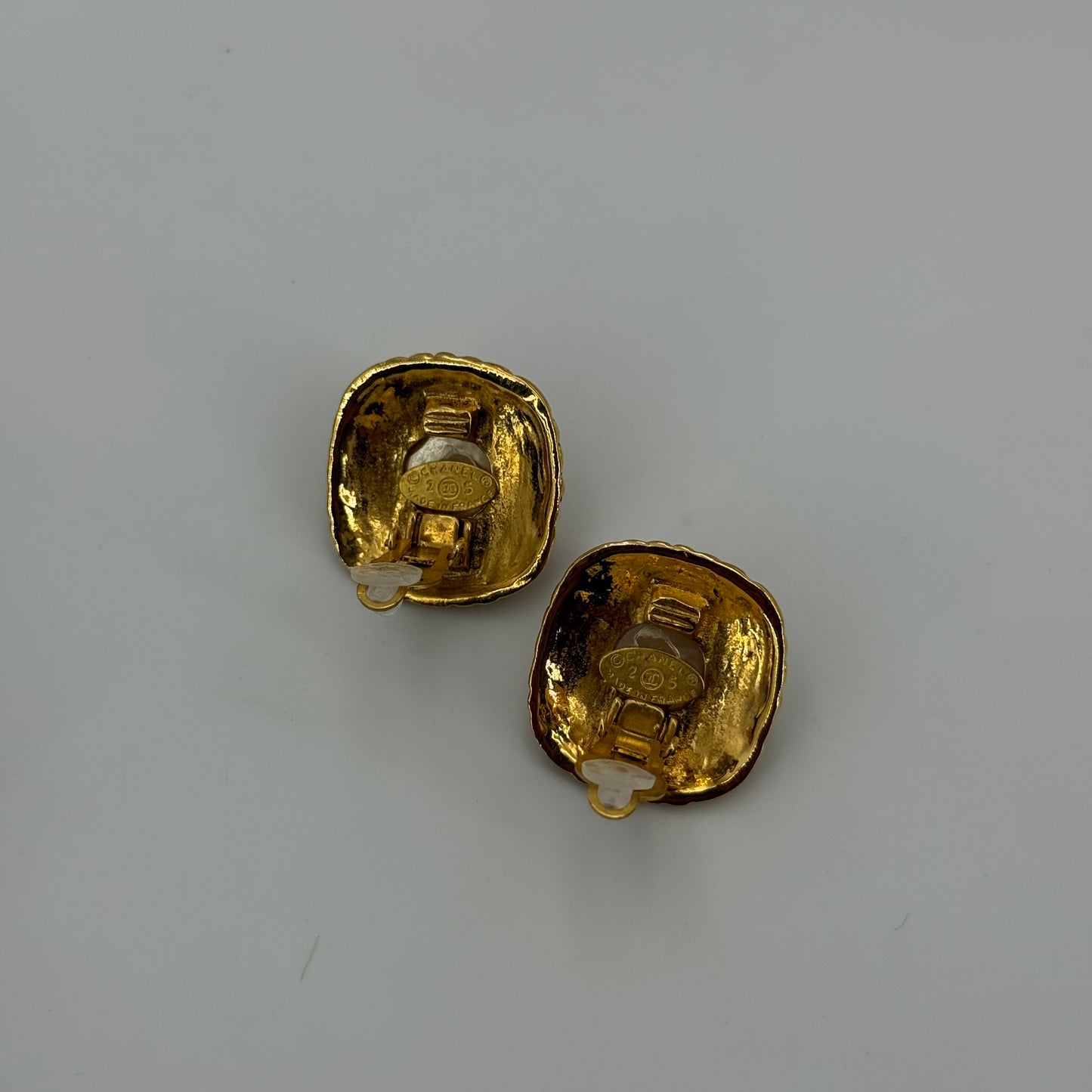 Chanel Clips d'oreilles perles