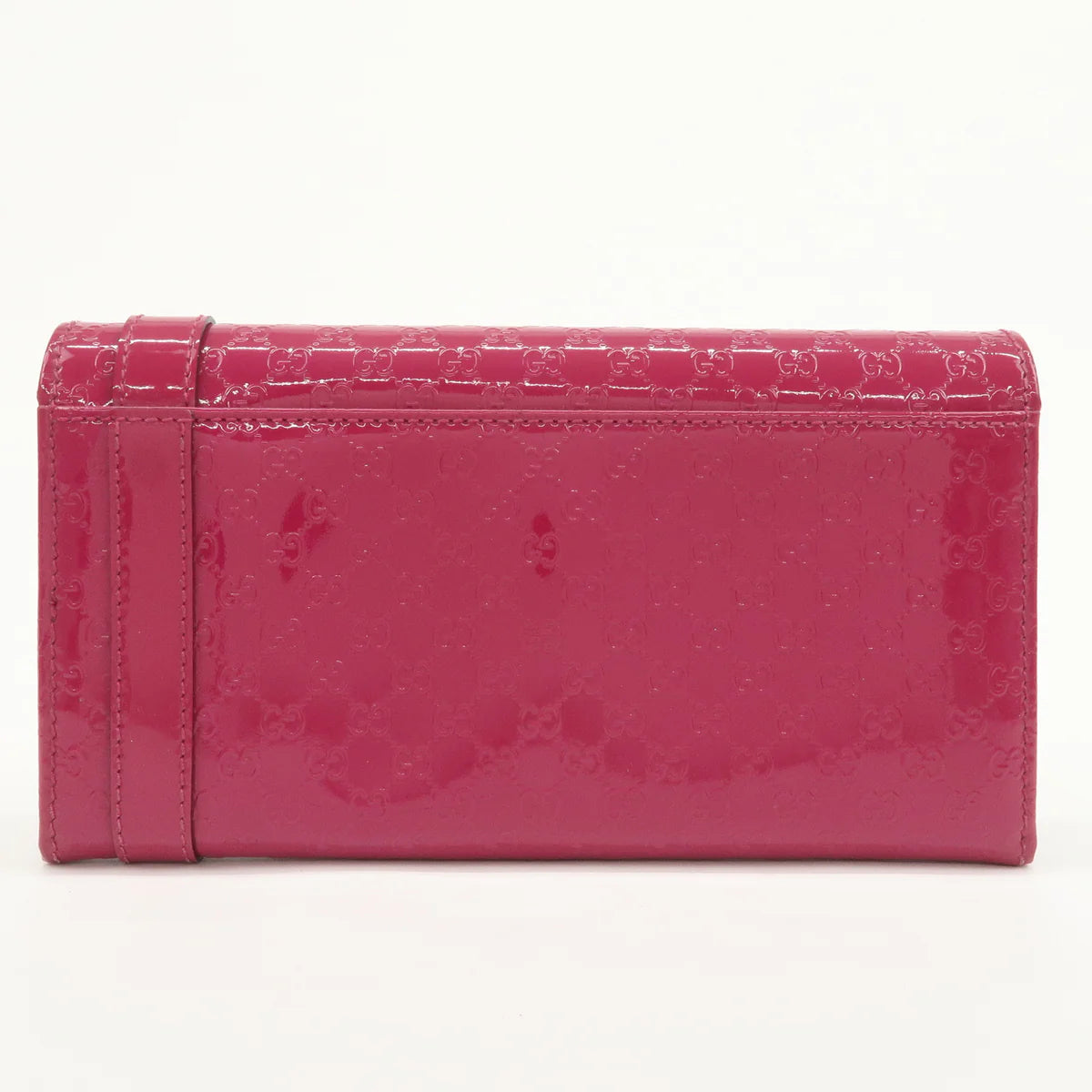 Gucci portefeuille vernis rose