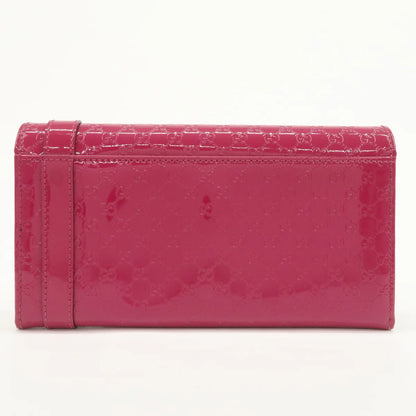 Gucci portefeuille vernis rose