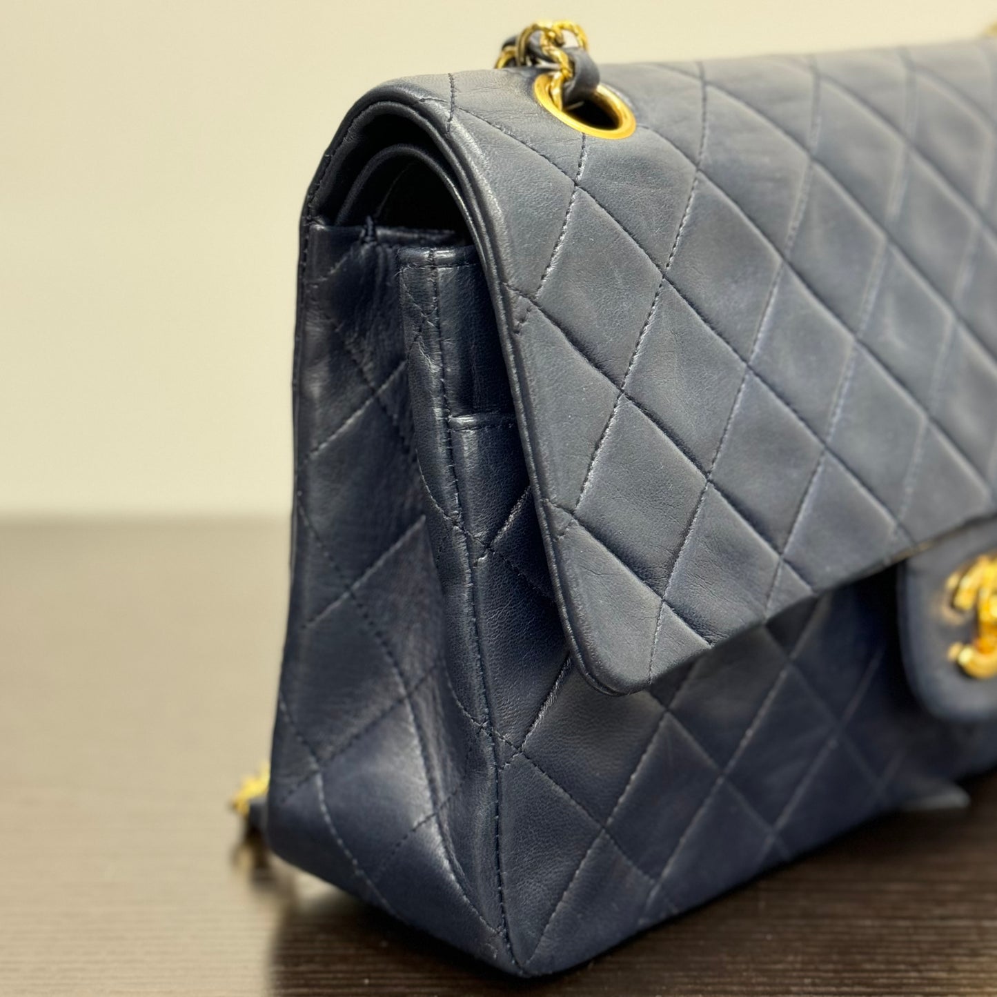 Sac Chanel timeless medium 1112 bleu marine