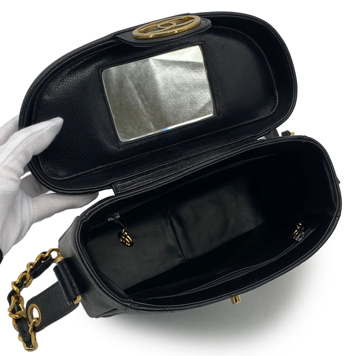 Chanel vanity chevrons crossbody