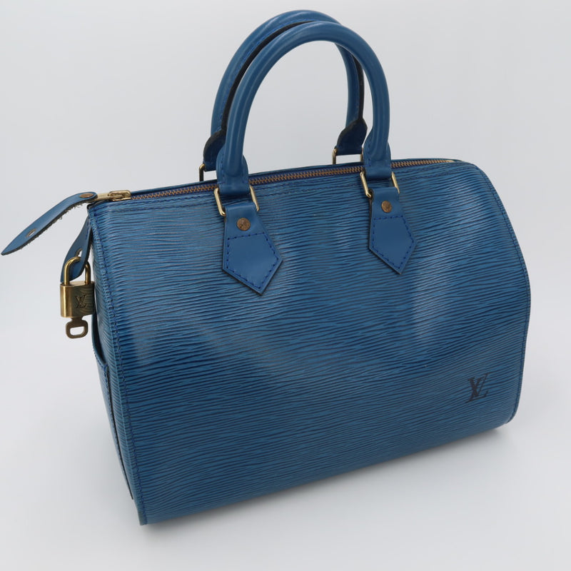 Louis Vuitton speedy 25 épi bleu