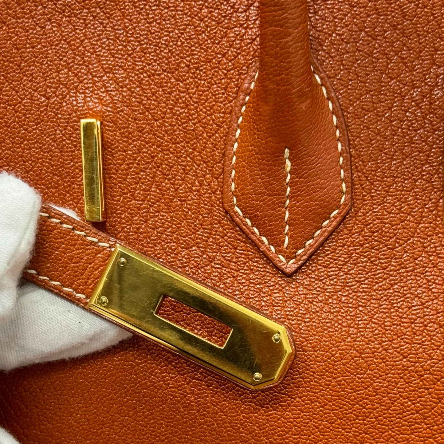 Sac Hermès Birkin 35 en cuir Fjord