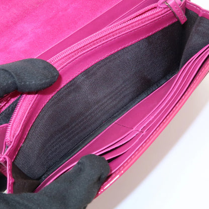 Gucci portefeuille vernis rose