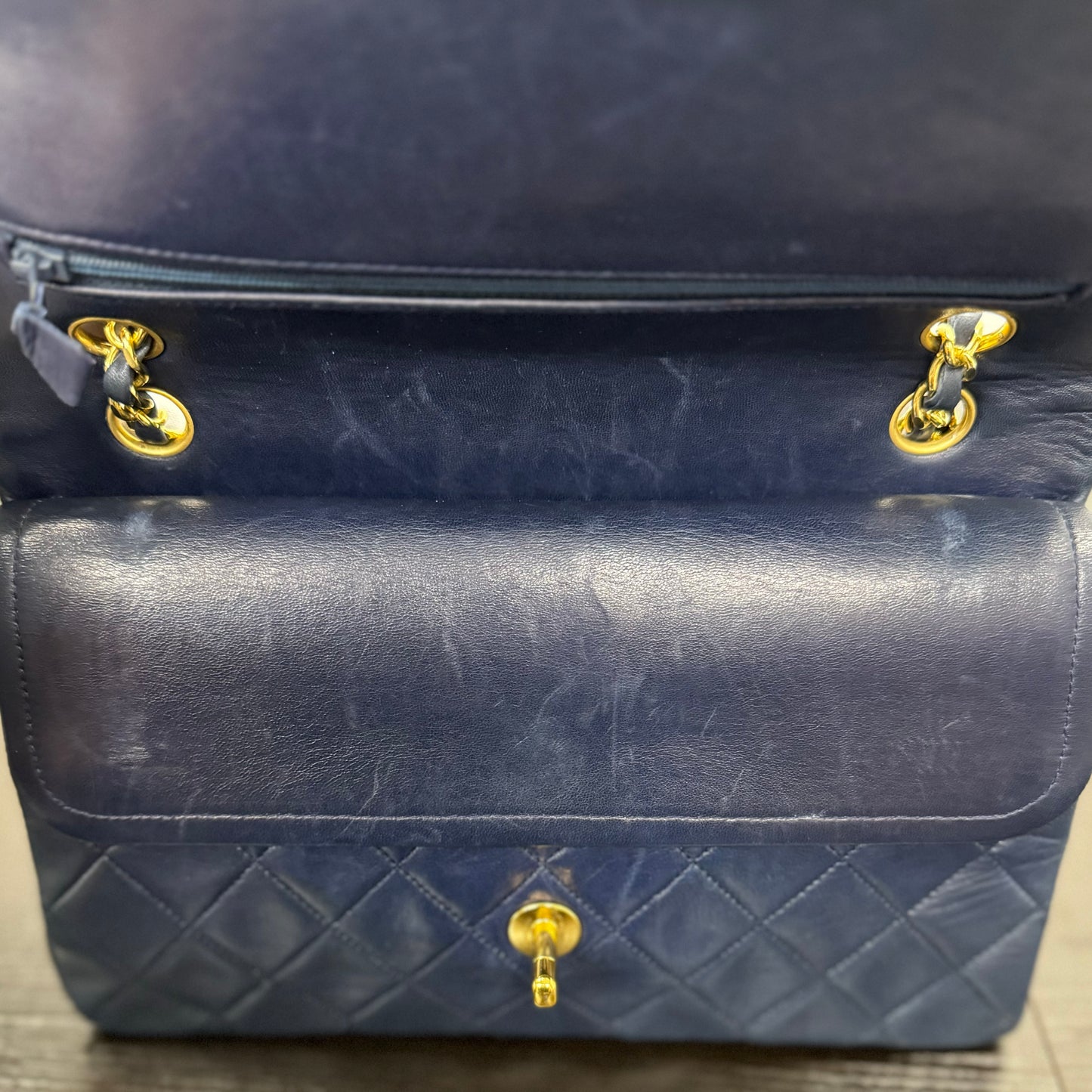 Sac Chanel timeless medium 1112 bleu marine