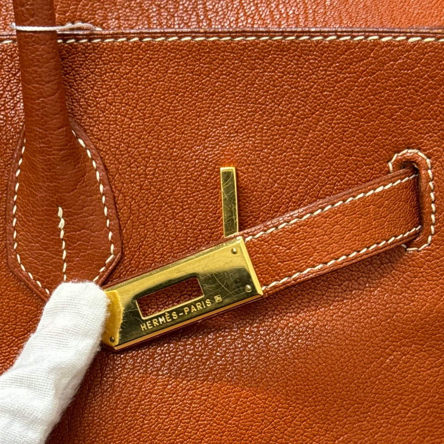 Sac Hermès Birkin 35 en cuir Fjord