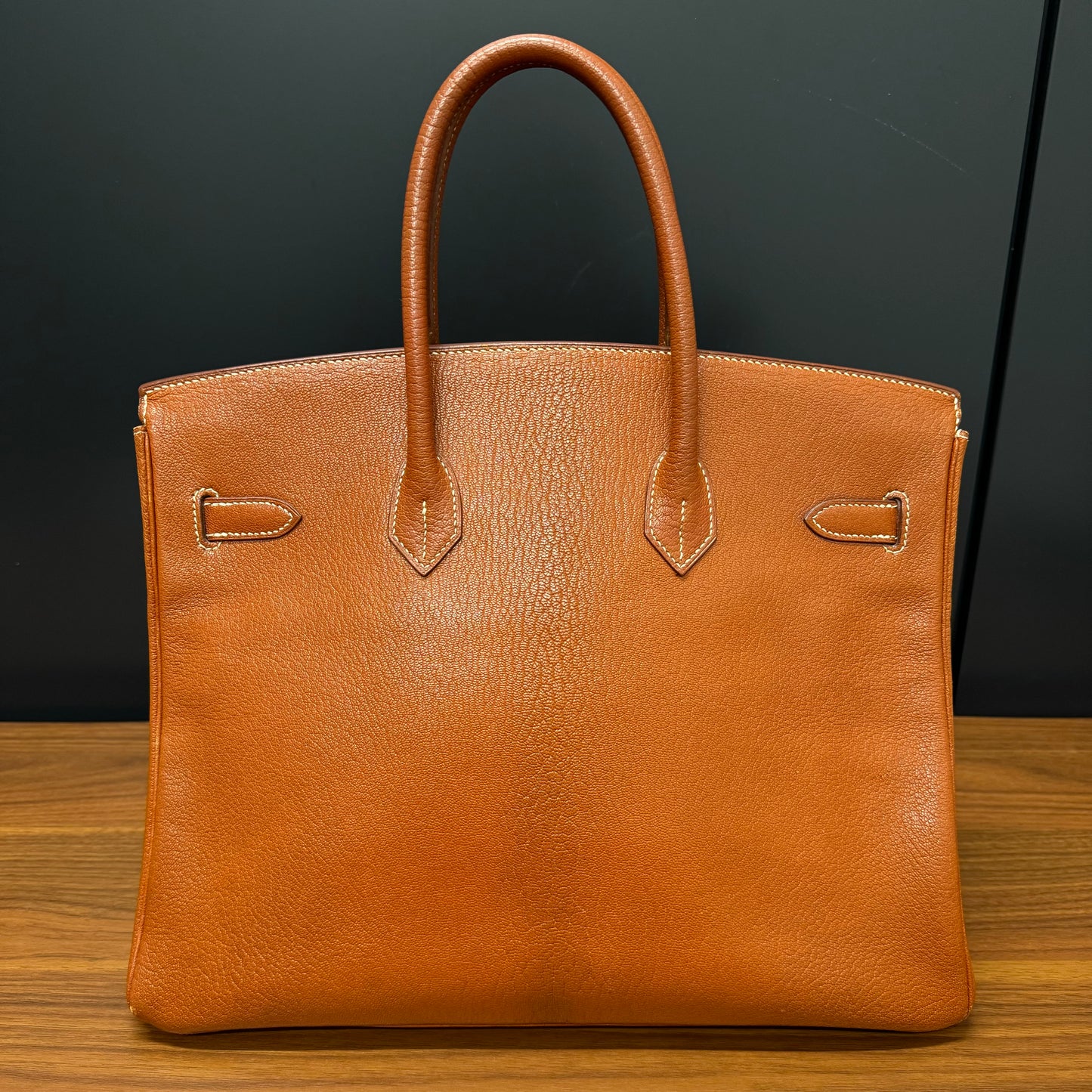 Sac Hermès Birkin 35 en cuir Fjord