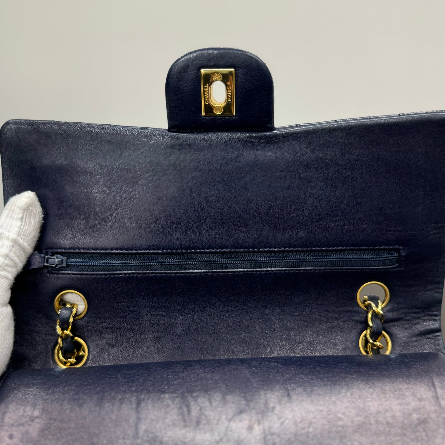 Sac Chanel timeless medium 1112 bleu marine