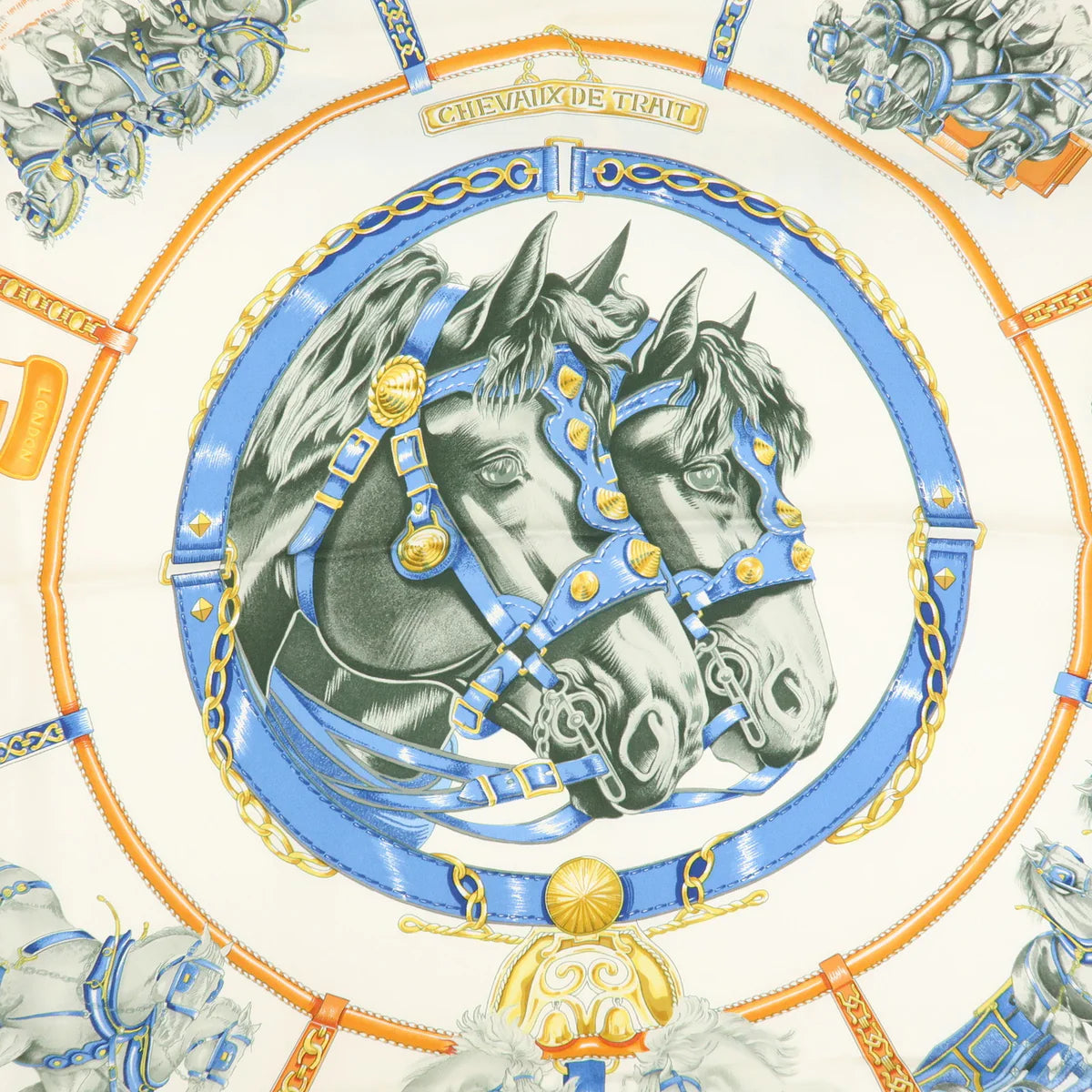 Hermès carré “ Chevaux de trait “