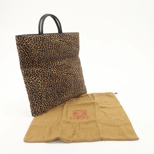 Loewe pochette léopard XL