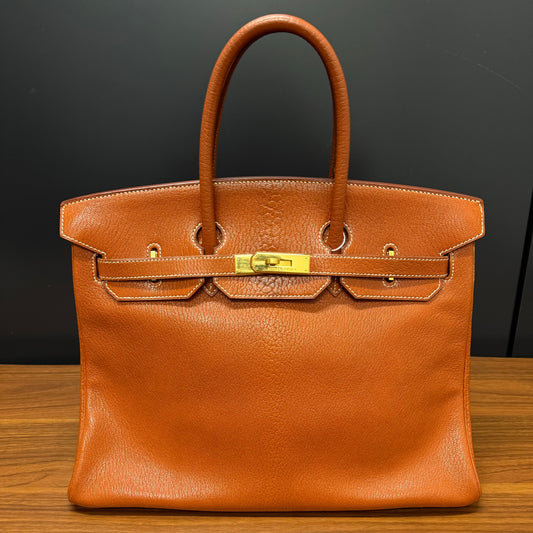 Sac Hermès Birkin 35 en cuir Fjord