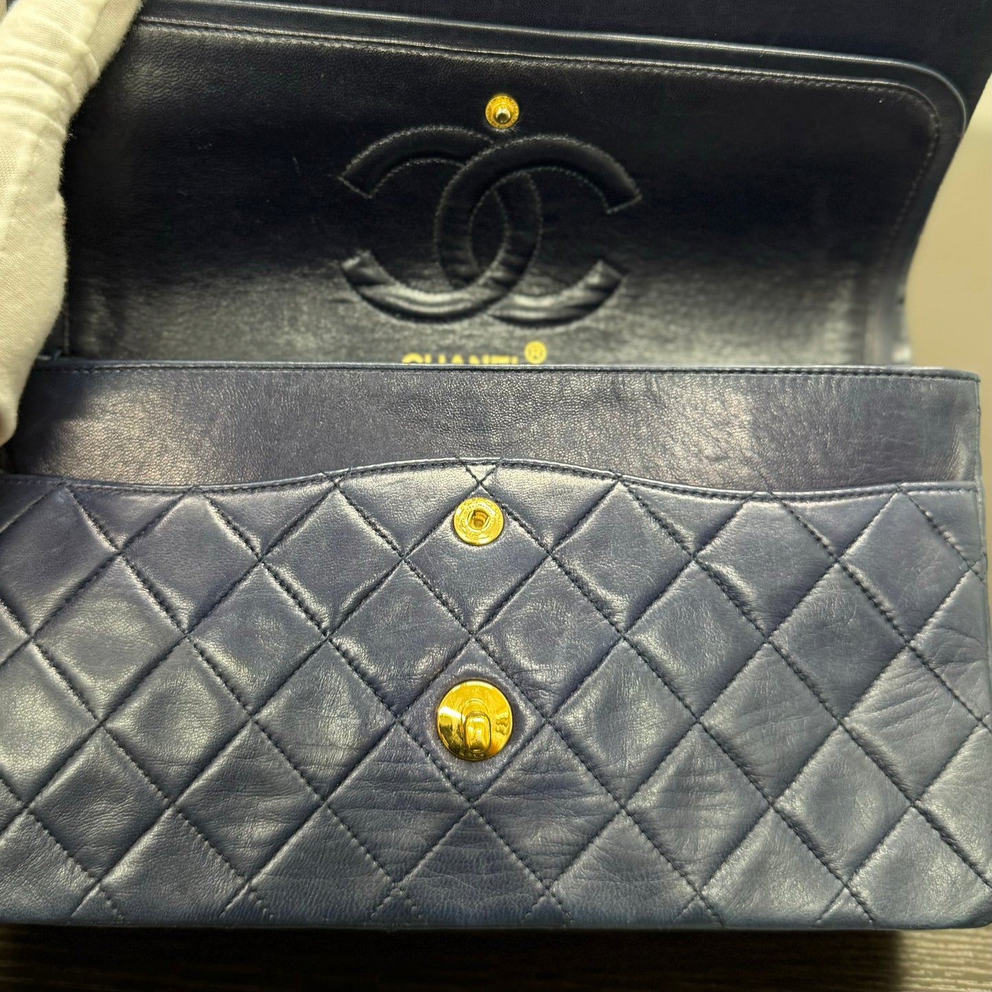 Sac Chanel timeless medium 1112 bleu marine