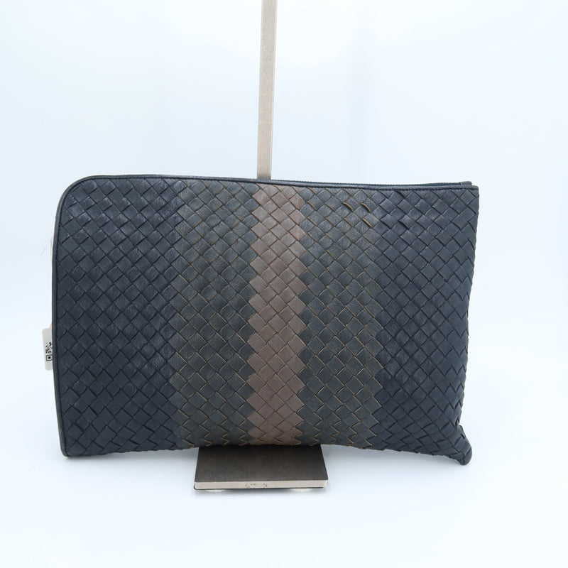 Bottega Veneta Pochette Intreciatto tricolore
