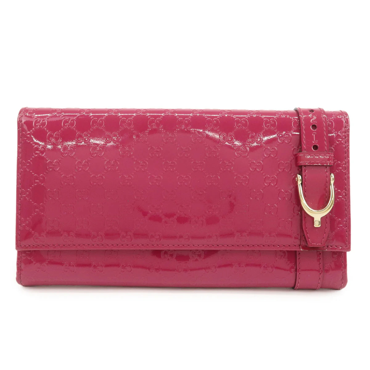 Gucci portefeuille vernis rose