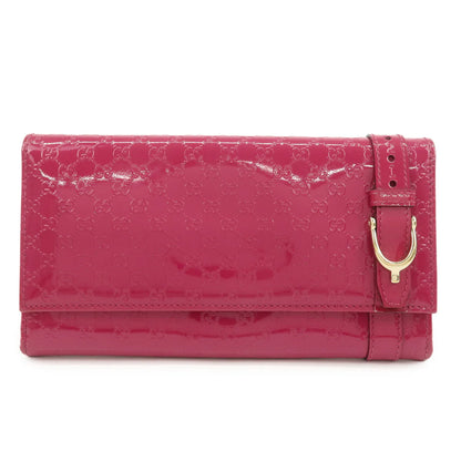 Gucci portefeuille vernis rose
