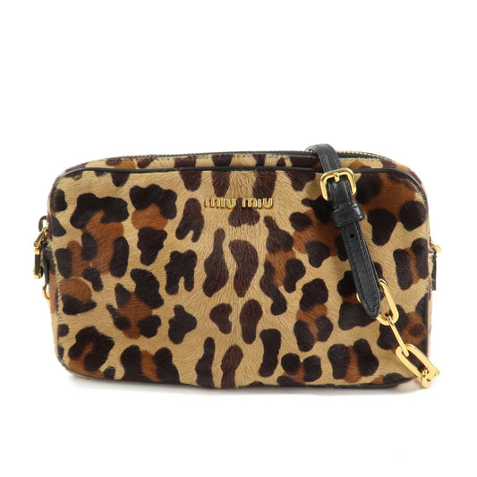 Miu Miu camera leopard