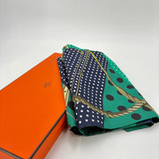 Hermès Écharpe Maxi Twilly Clic Clac à pois
