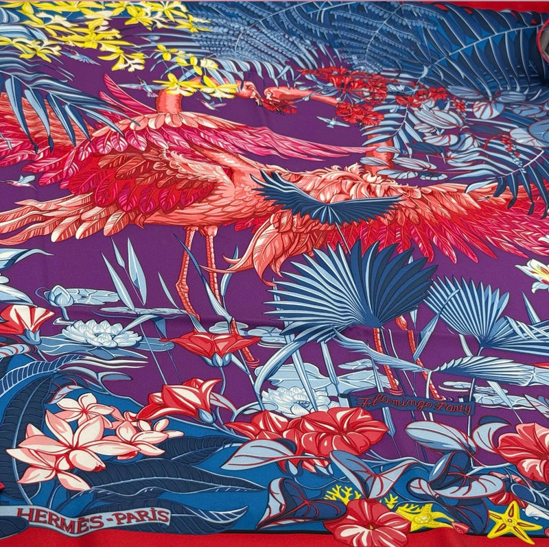 Hermès carré “Flamingo Party “
