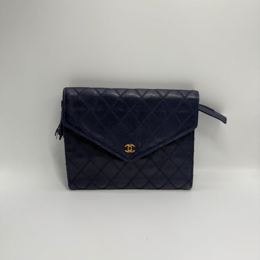 Chanel pochette bleu