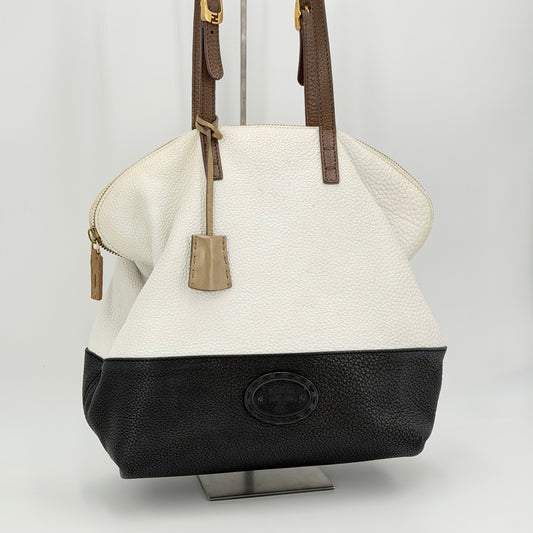 Fendi shopping selleria bicolore