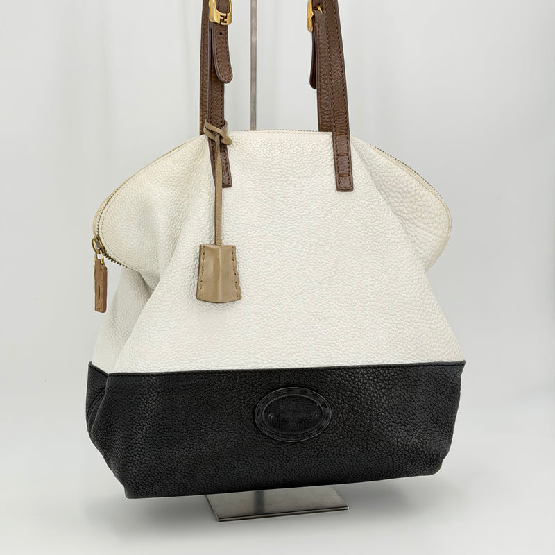 Fendi shopping selleria bicolore