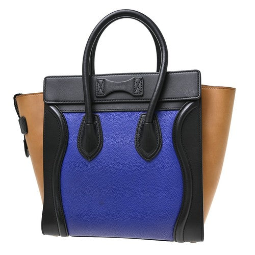 Céline Luggage bleu et noir