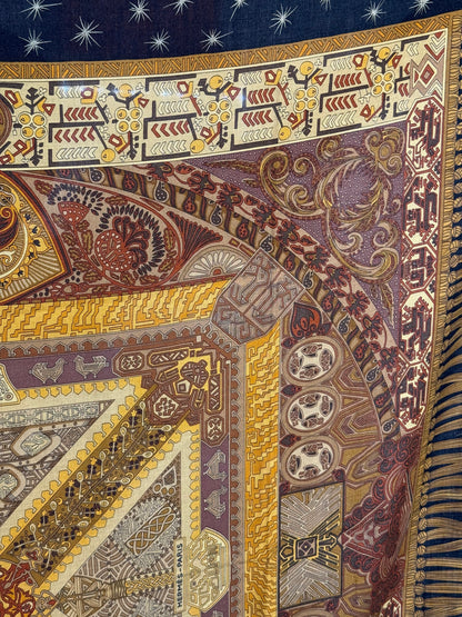 Hermès Châle « sur un tapis volant »