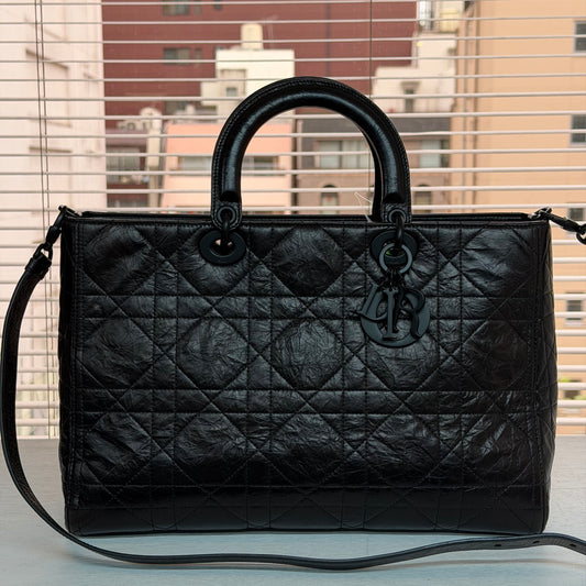 Dior Lady Dior GM Full Black