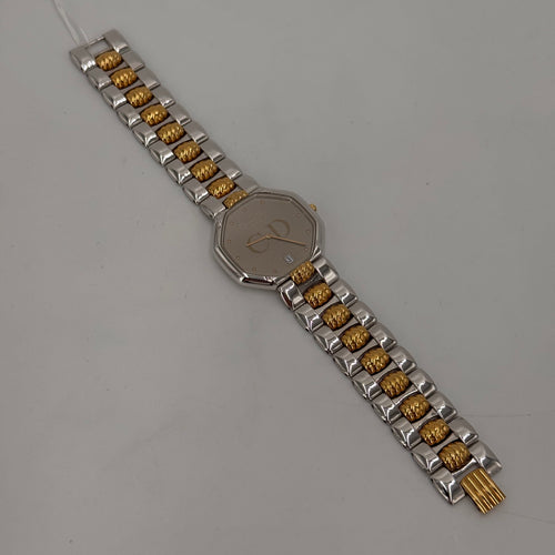 Dior Montre en acier et métal doré doré