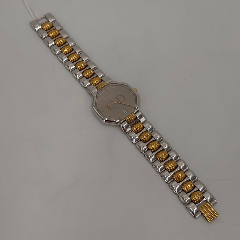 Dior Montre en acier et métal doré doré