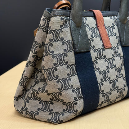 Celine shopping denim triomphe