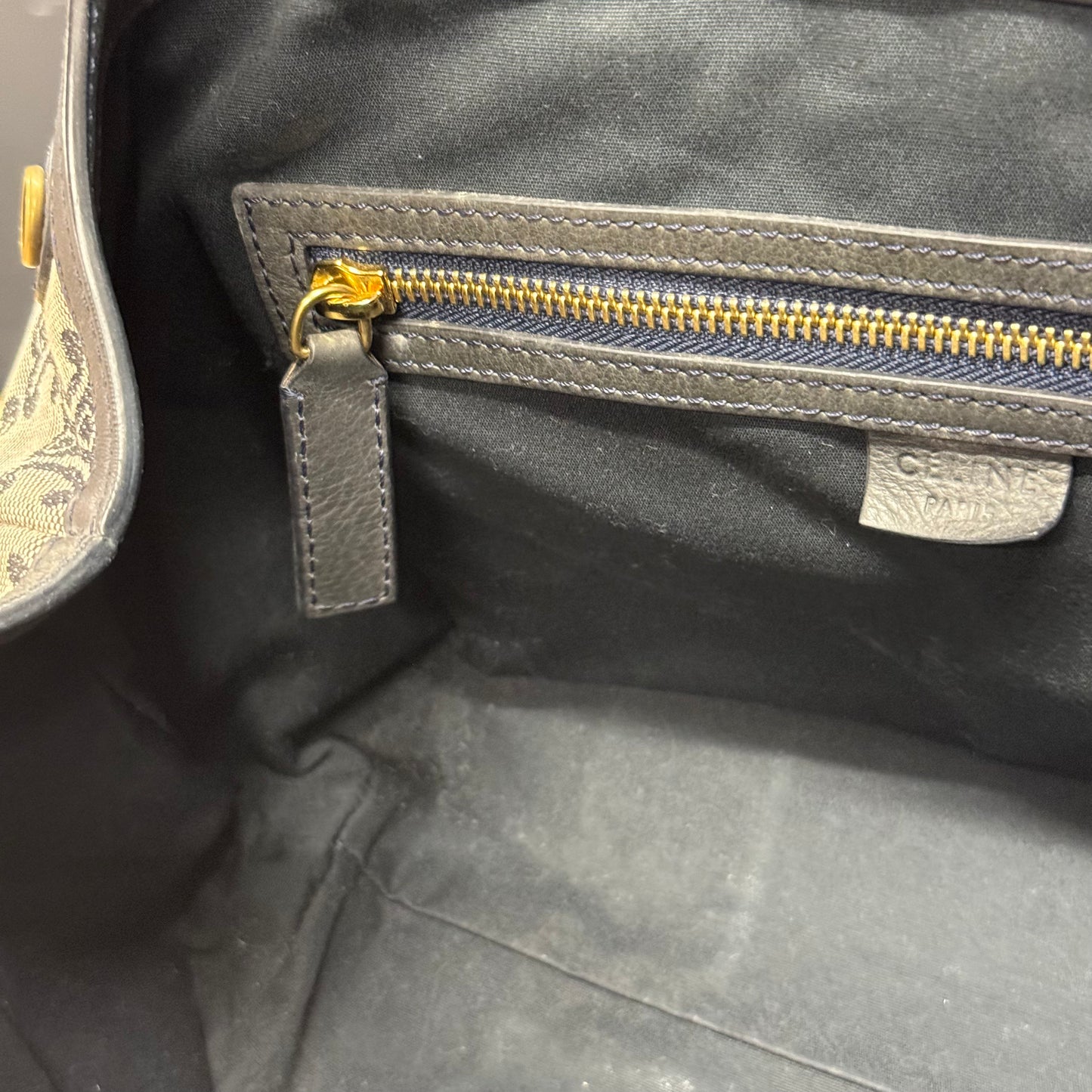 Celine shopping denim triomphe